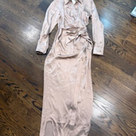 NWT Alexanderwang.t Draped Shirt Dress sz 2-4 - Picture 5 of 9